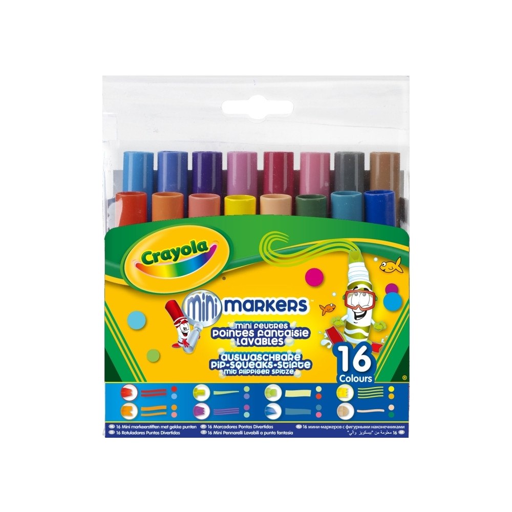 CRAYOLA Crayola 16 Markers Pipsqueaks wacky tips, Multi, Multifärg,...