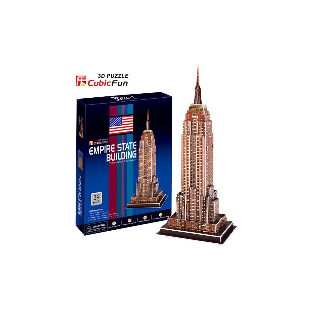 Cubic Fun Cubicfun Empire State Building Puzzle 3D