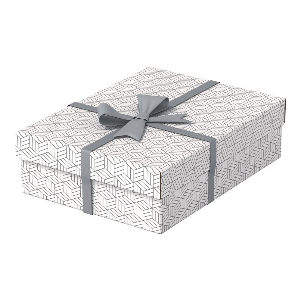 ESSELTE Esselte - presentkartong - medelstor - 36 cm x 26.5 cm x 10 cm - vit - paket med 3