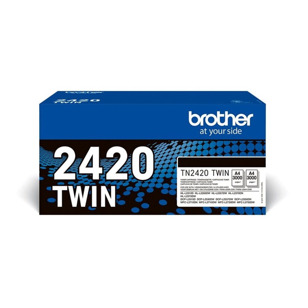 Brother Brother TN2420 TWIN - 2-pack - Lång livslängd - svart - original - tonerkassett