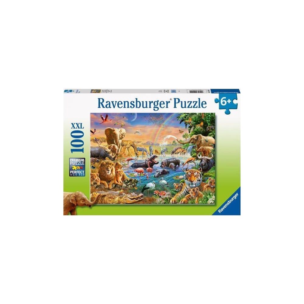 Ravensburger Ravensburger Savannah Jungle Waterhole, 100 styck, Djur, 6 Å...