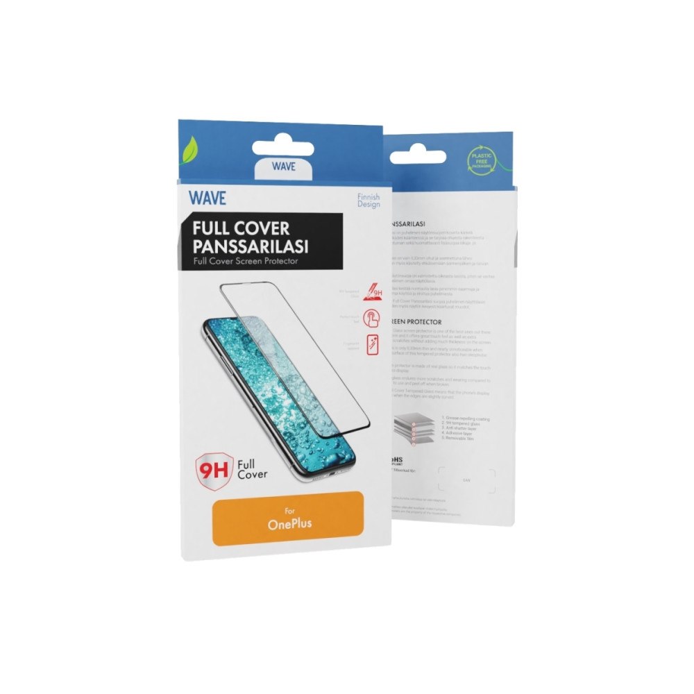 Wave Wave -FC-OP-9-BK, OnePlus, 9, Reptålig, Svart, Transparent,...