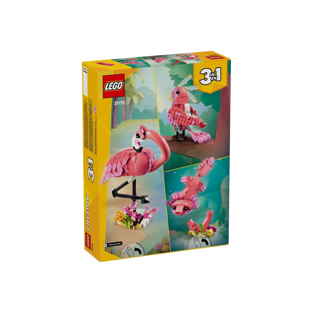 LEGO LEGO Creator 3in1 31170 - Vilda Djur: Rosa Flamingo - byggsats