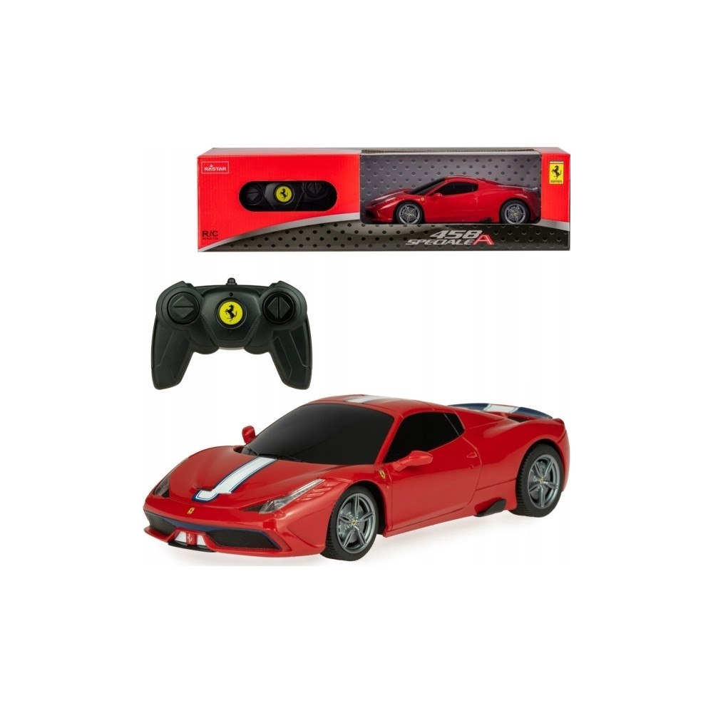 Rastar Rastar Rastar, Ferrari 458, Speciale A, RC Car, Red, 1:24, 6...