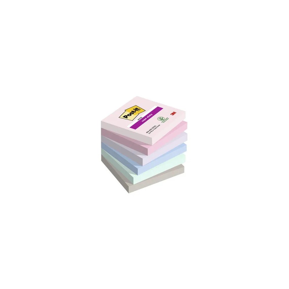 Post-it Post-It Super Sticky Notes Soulful, 76 x 76 mm, ass. farver,...