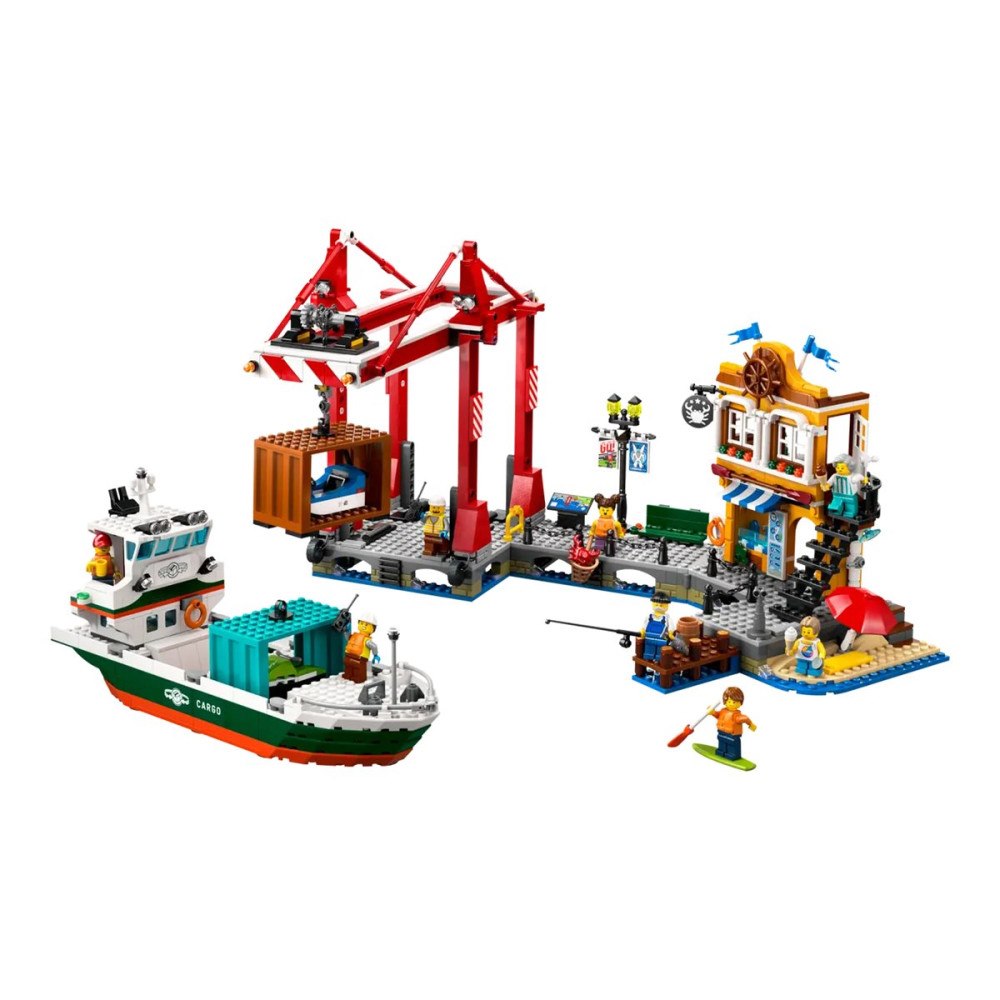 LEGO LEGO City 60422 - Seaside Harbor with Cargo Ship - byggsats