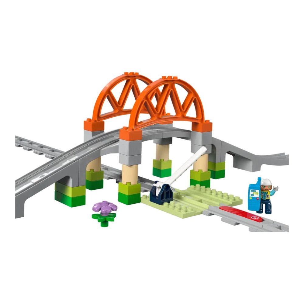 LEGO LEGO DUPLO 10426 - Train Bridge and Tracks Expansion Set - byggsats
