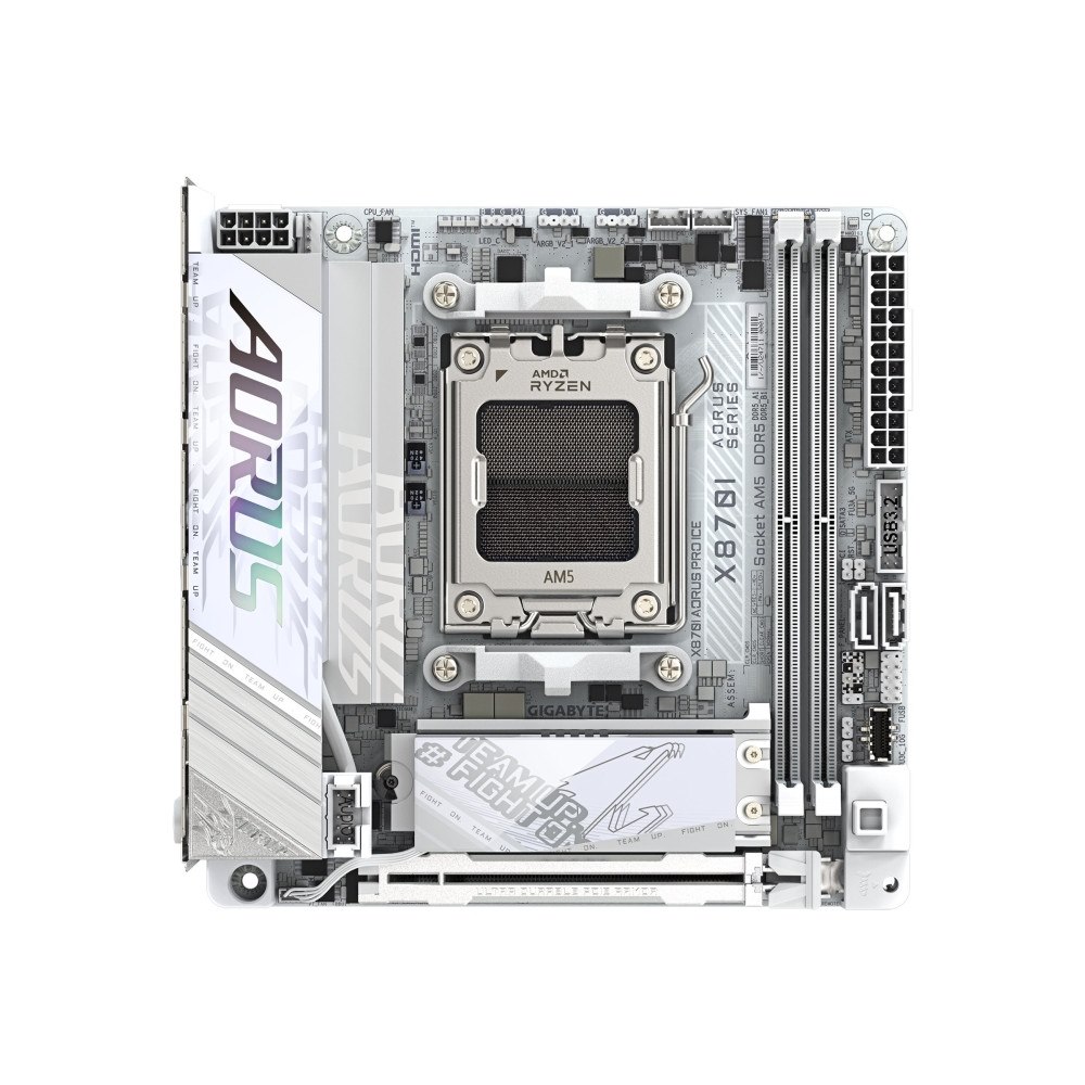 Gigabyte Technology AORUS X870I PRO ICE - moderkort - mini ITX - Socket AM5 - AMD X870