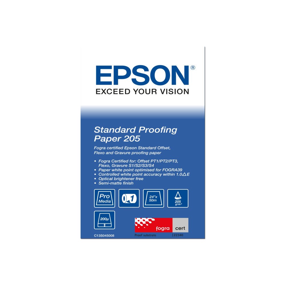 EPSON Epson Proofing Paper Standard - korrekturpapper - 1 rulle (rullar) - Rulle A1 (61,0 cm x 50 m)