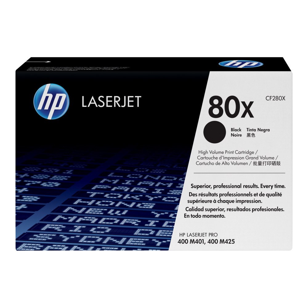 HP HP 80X - Lång livslängd - svart - original - LaserJet - tonerkassett (CF280X)