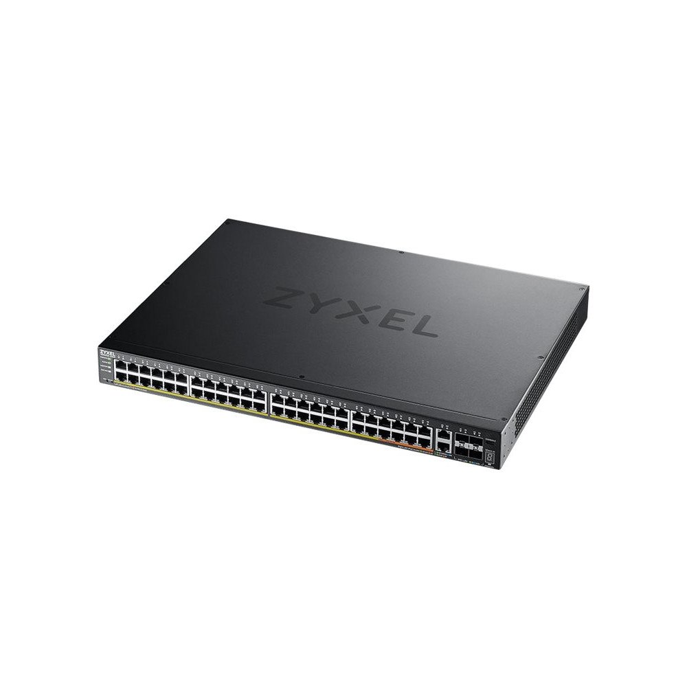 ZyXEL Communications Zyxel XGS2220 Series XGS2220-54HP - switch - 48-portars GbE L3-åtkomst, NebulaFLEX Cloud med 6 10 G uplink - 54 portar -...