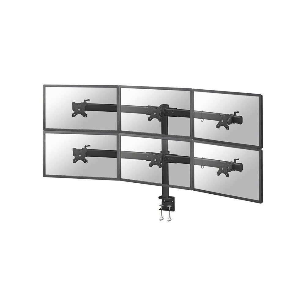 NewStar Neomounts FPMA-D700D6 monteringssats - fullständig rörelse - för 6 LCD-bildskärmar - svart