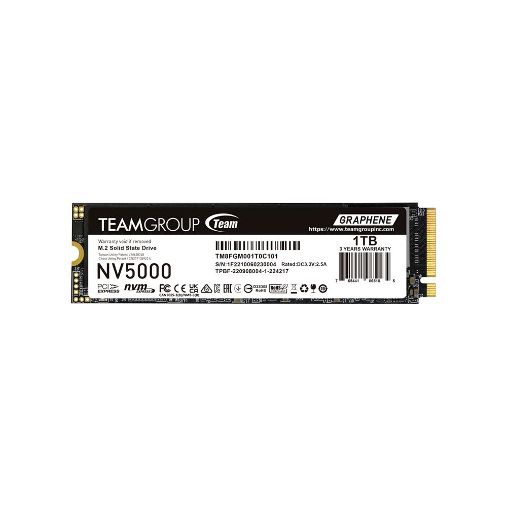 Team Group Team Group NV5000 - SSD - 1 TB - PCIe 4.0 x4 (NVMe)
