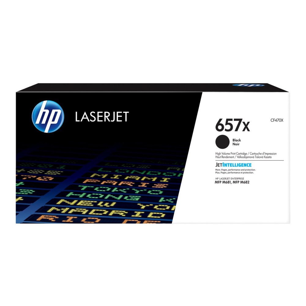 HP HP 657X - Lång livslängd - svart - original - LaserJet - tonerkassett (CF470X)