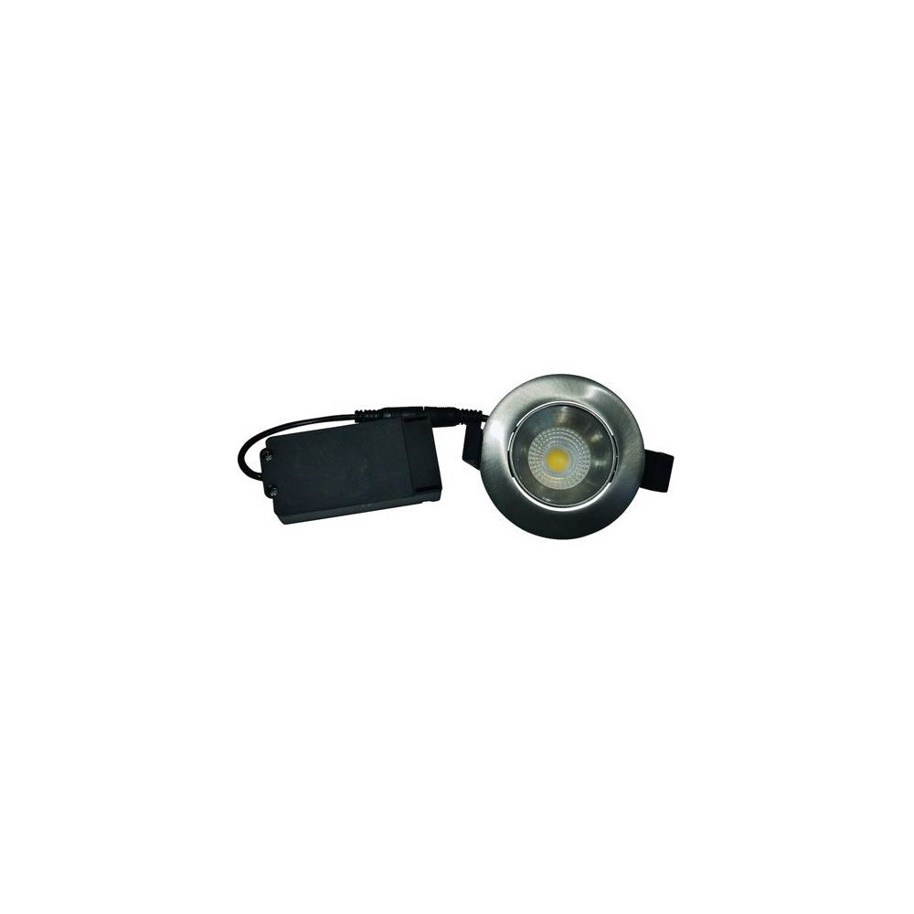 Nordtronic Downlight Velia Low Profile 5W 3000K Cri&gt95 rund, borstad...