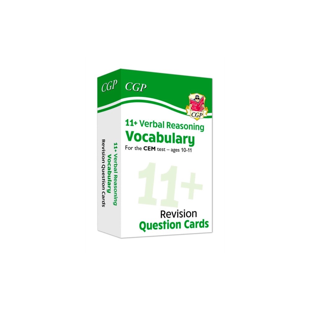 Coordination Group Publications Ltd (CGP) 11+ CEM Revision Question Cards: Verbal Reasoning Vocabulary - Ages 10-11 (inbunden, eng)