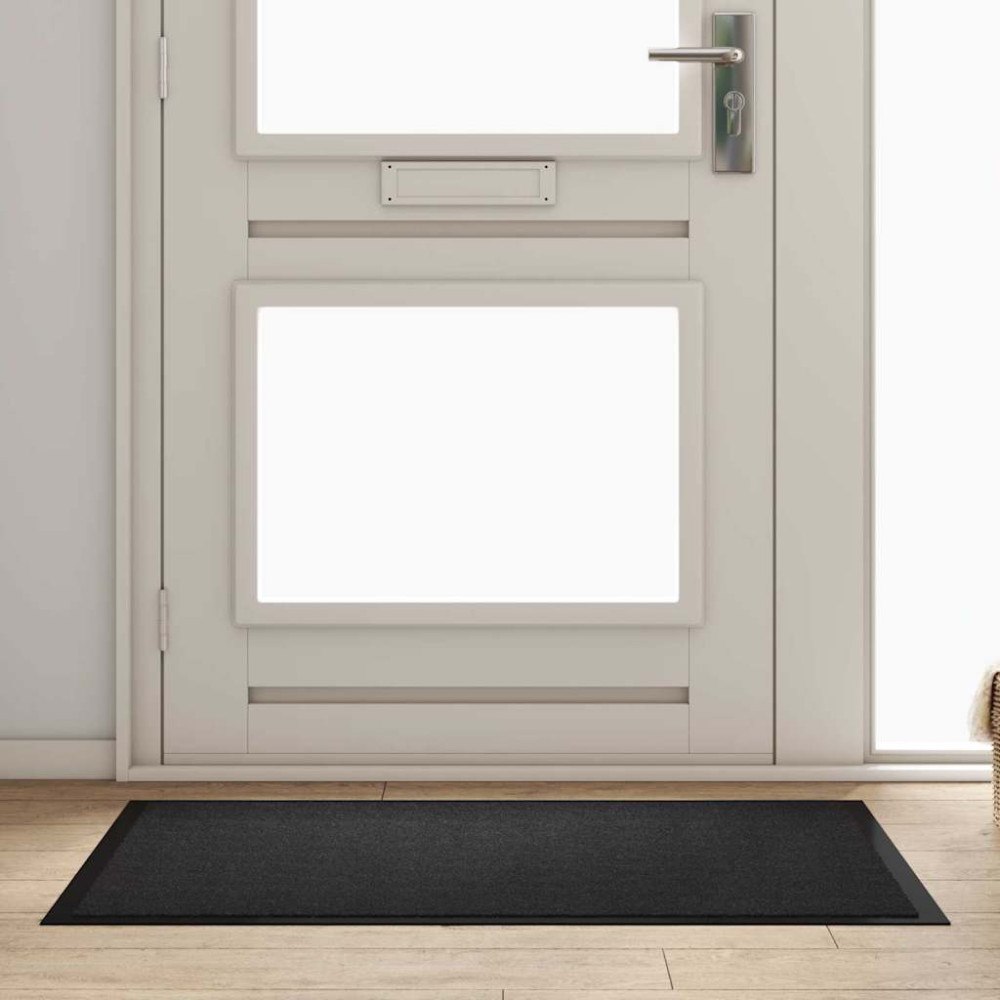 vidaXL Dörrmatta Antracit 60 x 40 x 1.2 cm Teddytyg