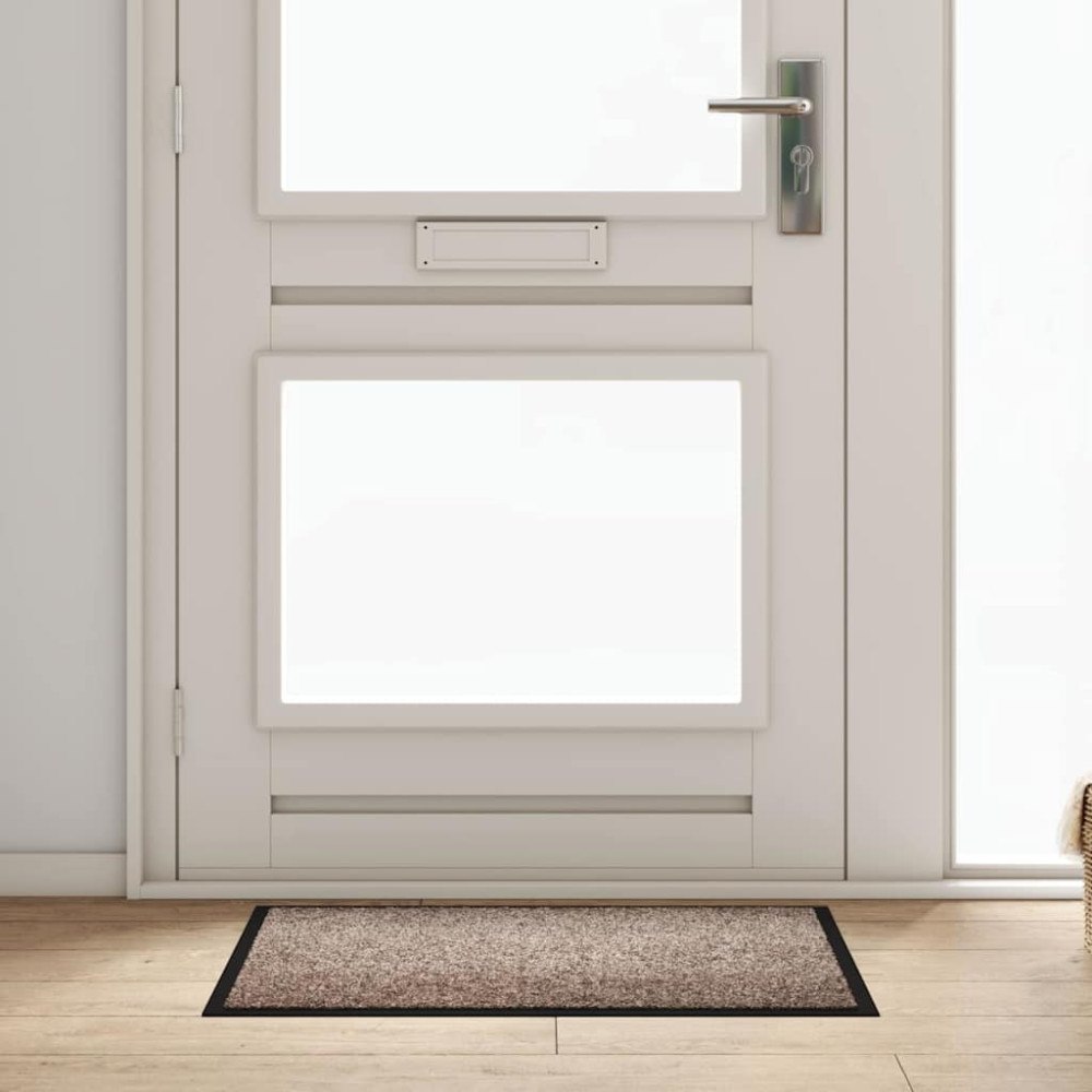 vidaXL Dörrmatta Beige 60 x 40 x 1.2 cm Teddytyg