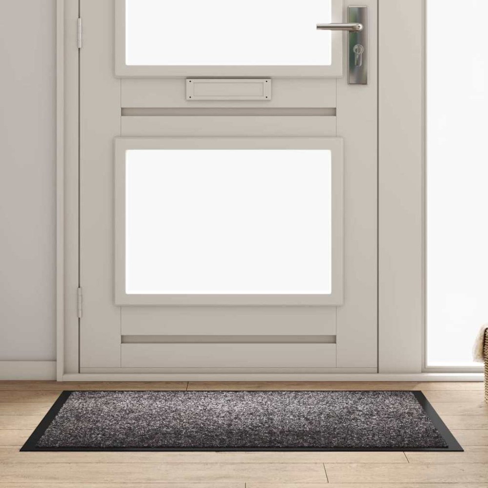 vidaXL Dörrmatta Ljusgrå 60 x 40 x 1.2 cm Teddytyg