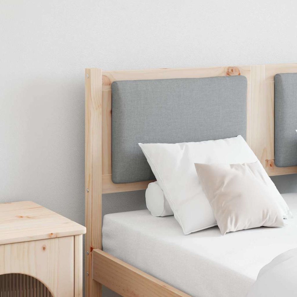 vidaXL Huvudgavel Övrigt Brun 120 cm Massiv furu