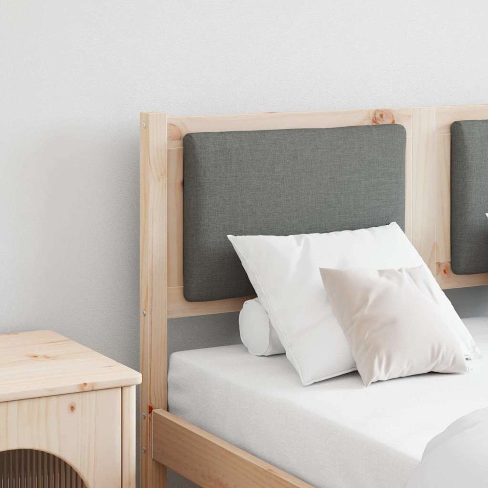 vidaXL Huvudgavel Övrigt Brun 120 cm Massiv furu