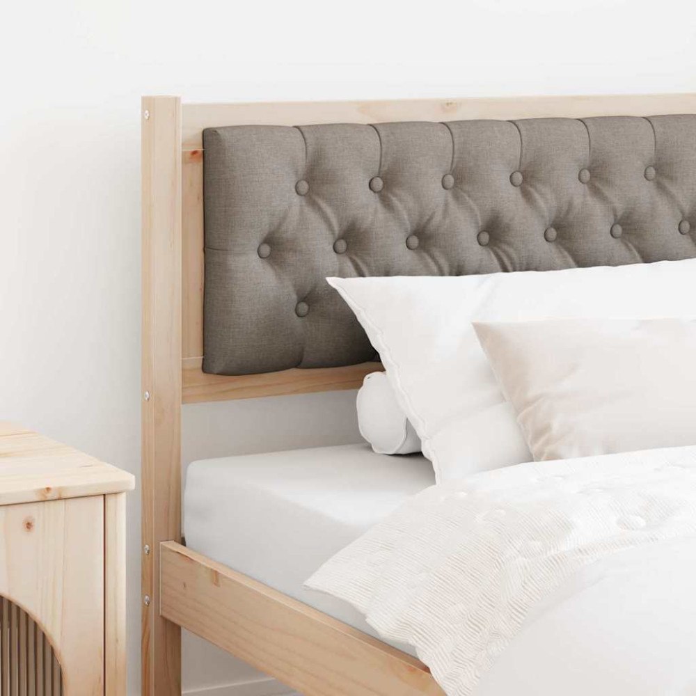 vidaXL Huvudgavel Övrigt Brun och taupe 100 cm Massiv furu