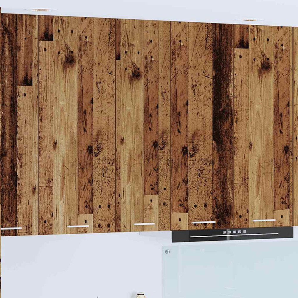 vidaXL Hängande skåp Gammalt trä 30 x 31 x 100 cm Konstruerat trä