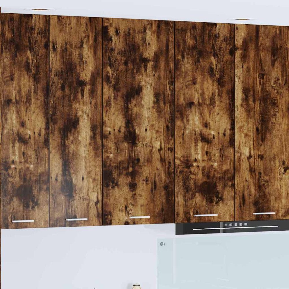 vidaXL Hängande skåp med dörr Rökt ek 40 x 31 x 100 cm Konstruerat trä