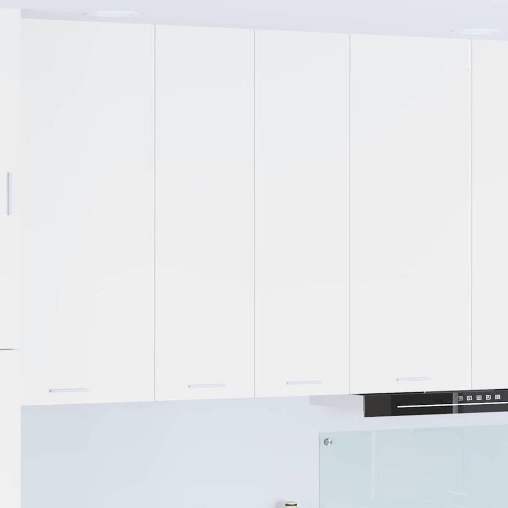 vidaXL Hängande skåp med lagring Vit 60 x 31 x 100 cm Konstruerat trä