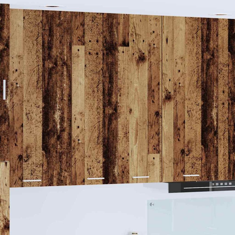 vidaXL Hängande skåp Gammalt trä 60 x 31 x 100 cm Konstruerat trä