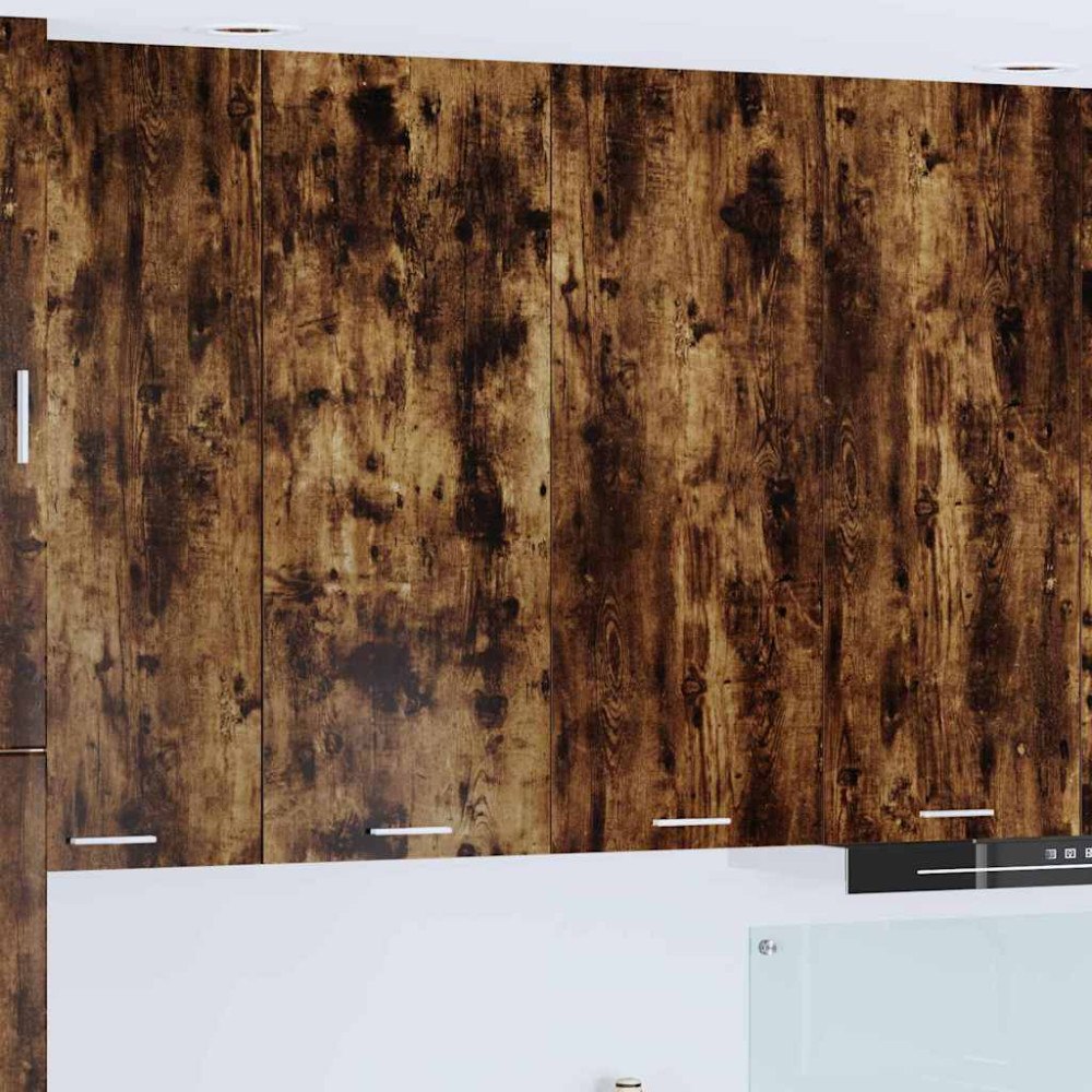 vidaXL Hängande skåp med dörr Rökt ek 80 x 31 x 100 cm Konstruerat trä