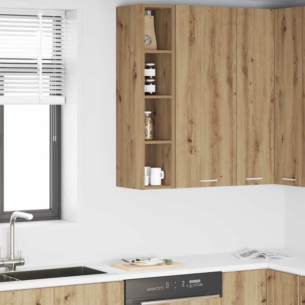 vidaXL Hängande skåp Artisan Ek 20 x 29,5 x 100 cm Konstruerat trä