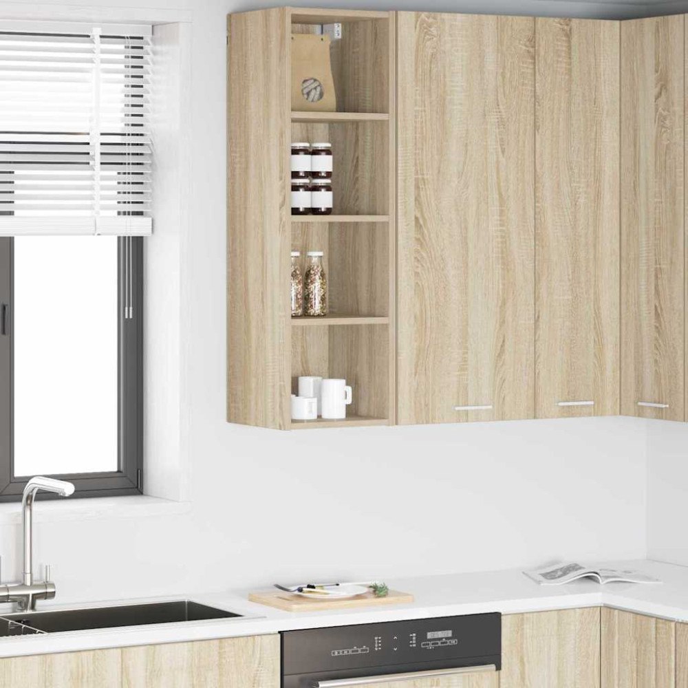 vidaXL Hängande skåp Sonoma-ek 30 x 29,5 x 100 cm Konstruerat trä