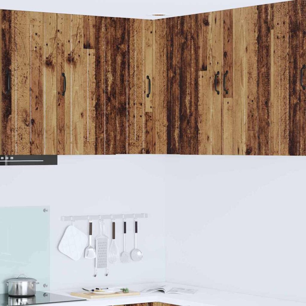 vidaXL Köksskåp Gammalt trä 57 x 57 x 80 cm Konstruerat trä