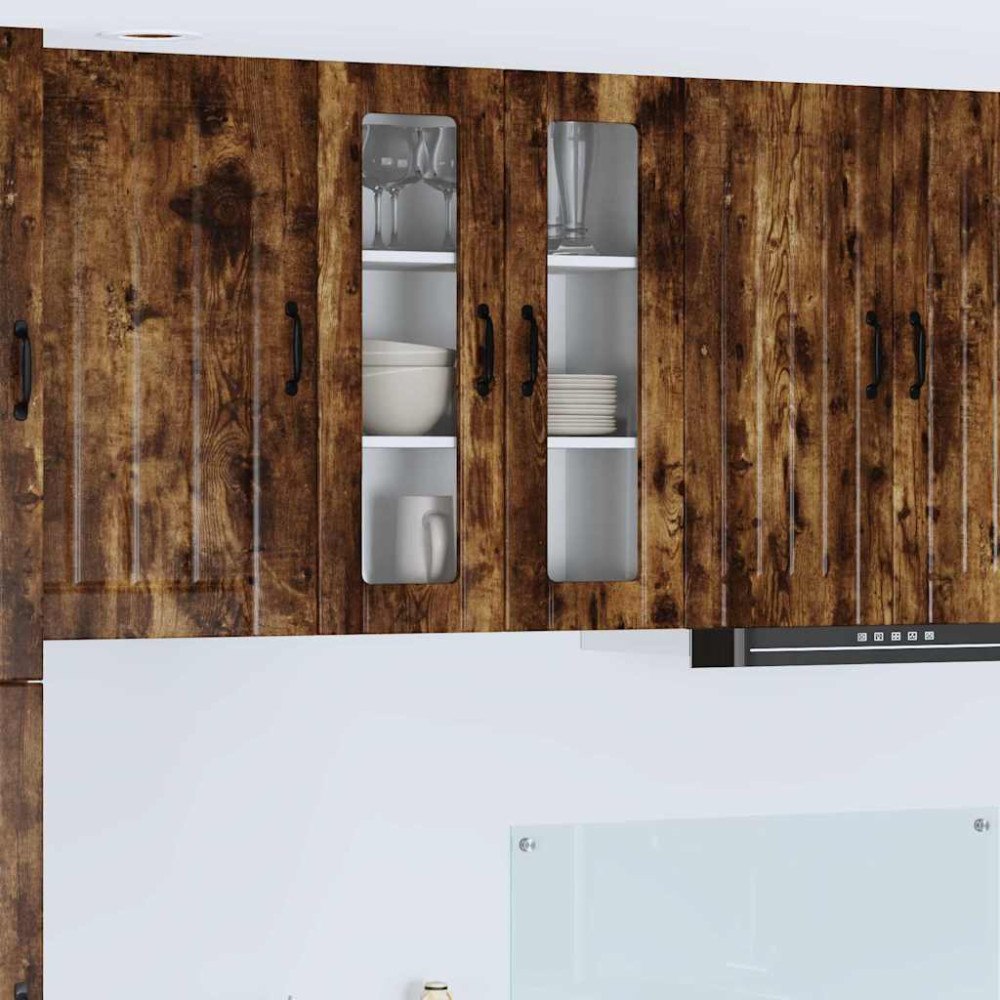 vidaXL Köksskåp Rökt ek 60 x 31 x 80 cm Konstruerat trä