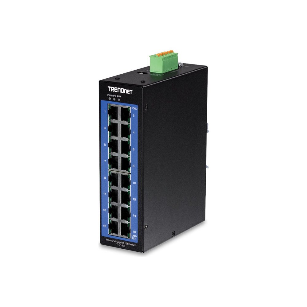 TRENDnet TRENDnet TI-G160I - switch - 16 portar - Administrerad - TAA-kompatibel