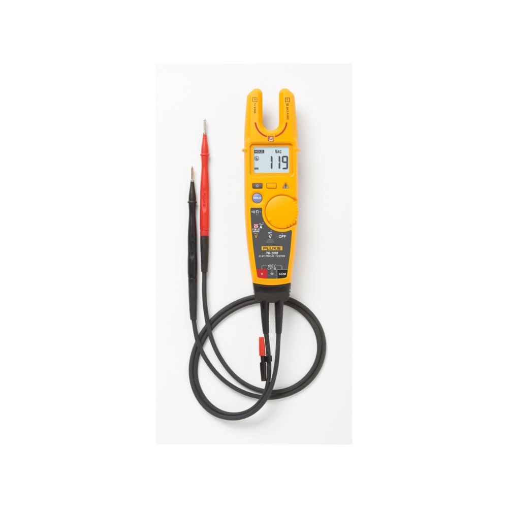 Fluke Fluke Elektrisk testare, Svart, Grå, Röd, Gul, LCD, 1,78 cm,...