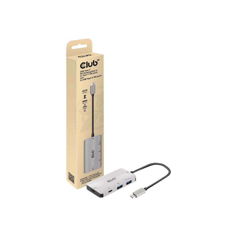 Club 3D Club 3D CSV-1543 - hubb - 4 portar