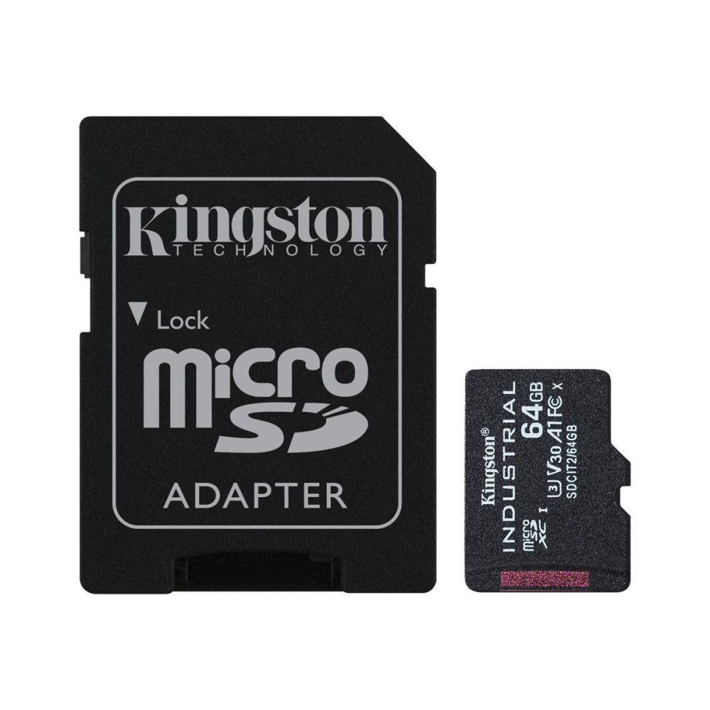 Kingston Kingston Industrial - flash-minneskort - 64 GB - mikroSDXC UHS-I