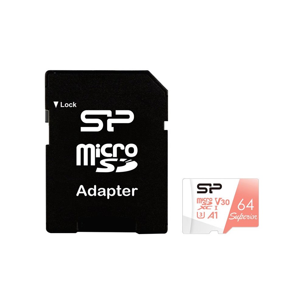 Silicon Power SILICON POWER Superior - flash-minneskort - 64 GB - mikroSDXC UHS-I