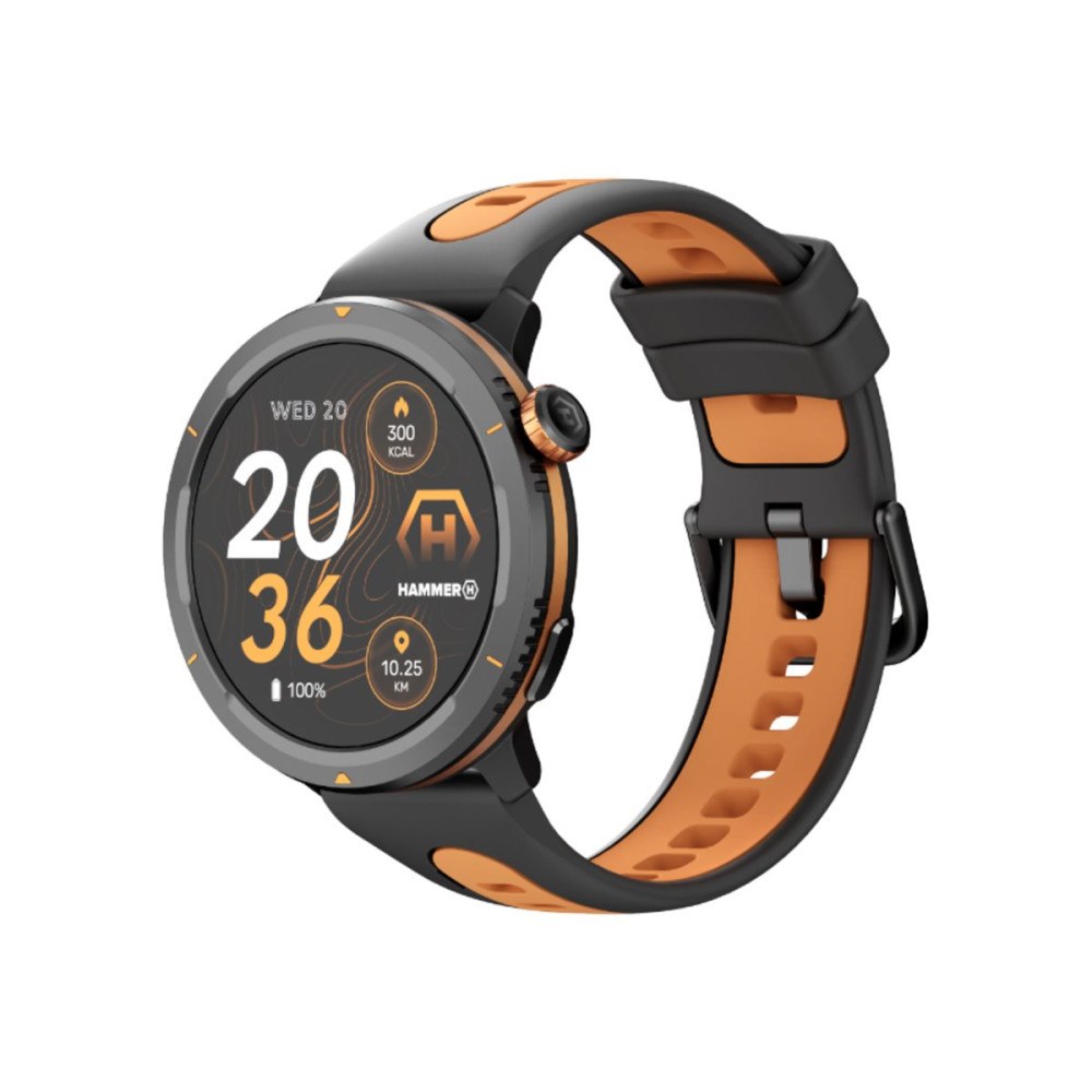 HAMMER HAMMER Watch 2 Lite Ja smart klocka med rem - svart - 64 MB - svart, orange