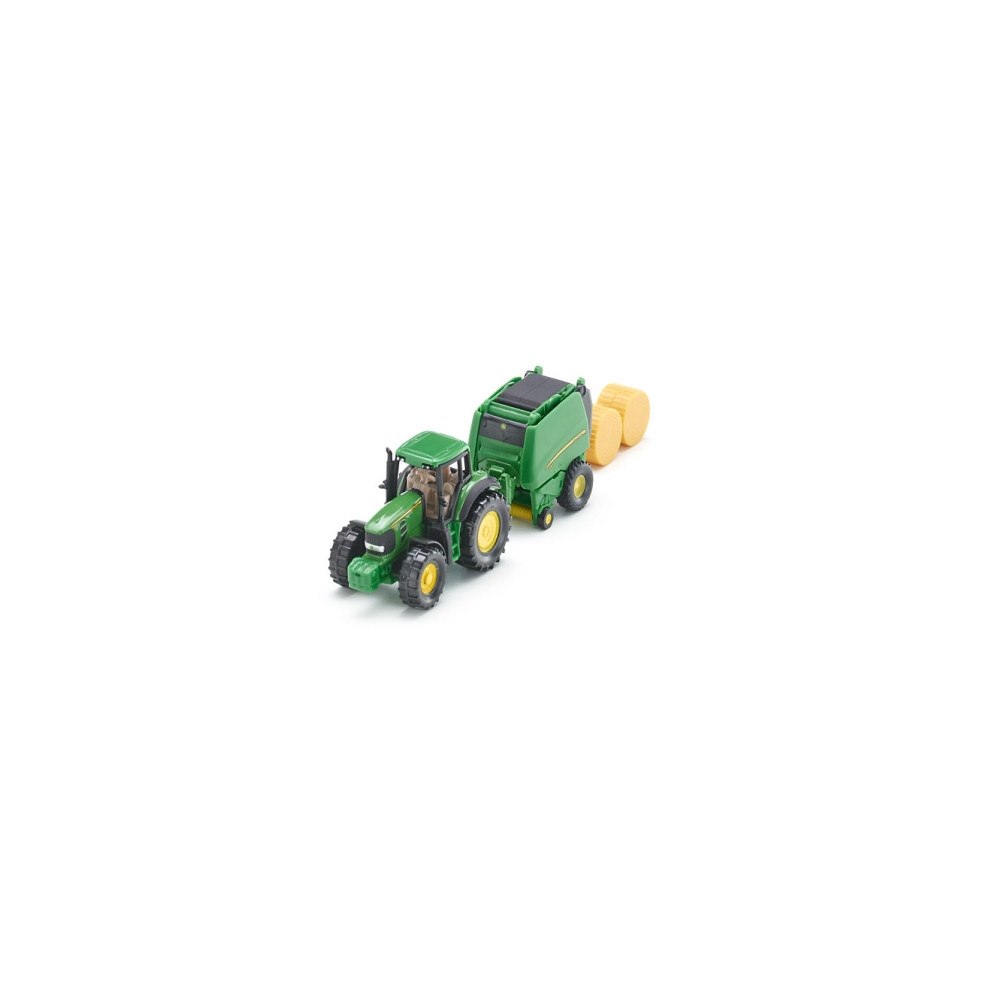 SIKU Siku Super - John Deere Tractor with Round Baler