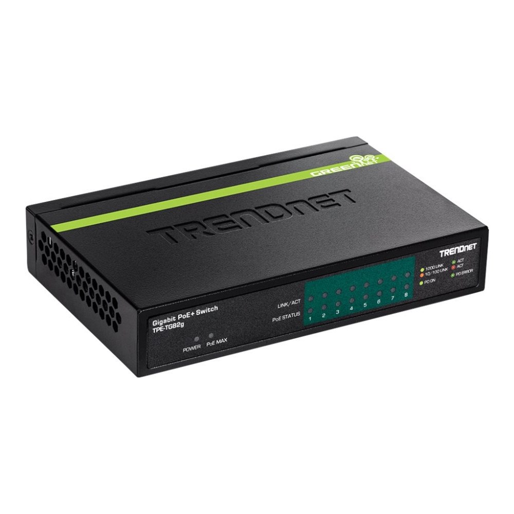 TRENDnet TRENDnet TPE TG82G - switch - 8 portar - TAA-kompatibel