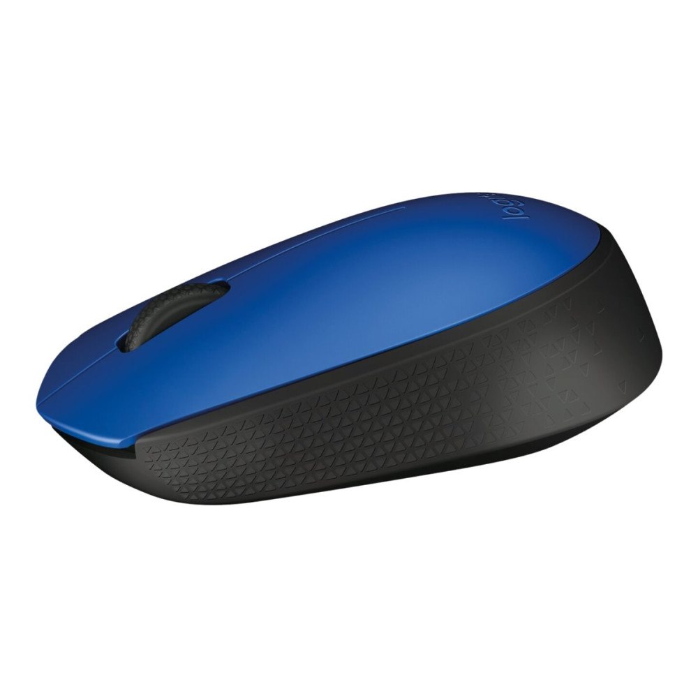 Logitech Logitech M171 - mus - 2.4 GHz - svart, blå