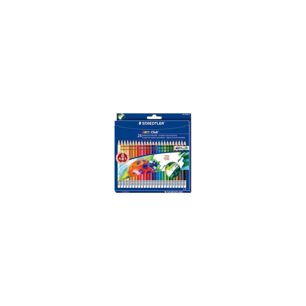 STAEDTLER STAEDTLER Noris Club 144 50 - färgpenna - svart, röd, grön, ljusblå, gul, orange, magenta, ljusorange, grå, olivgrön, ko...