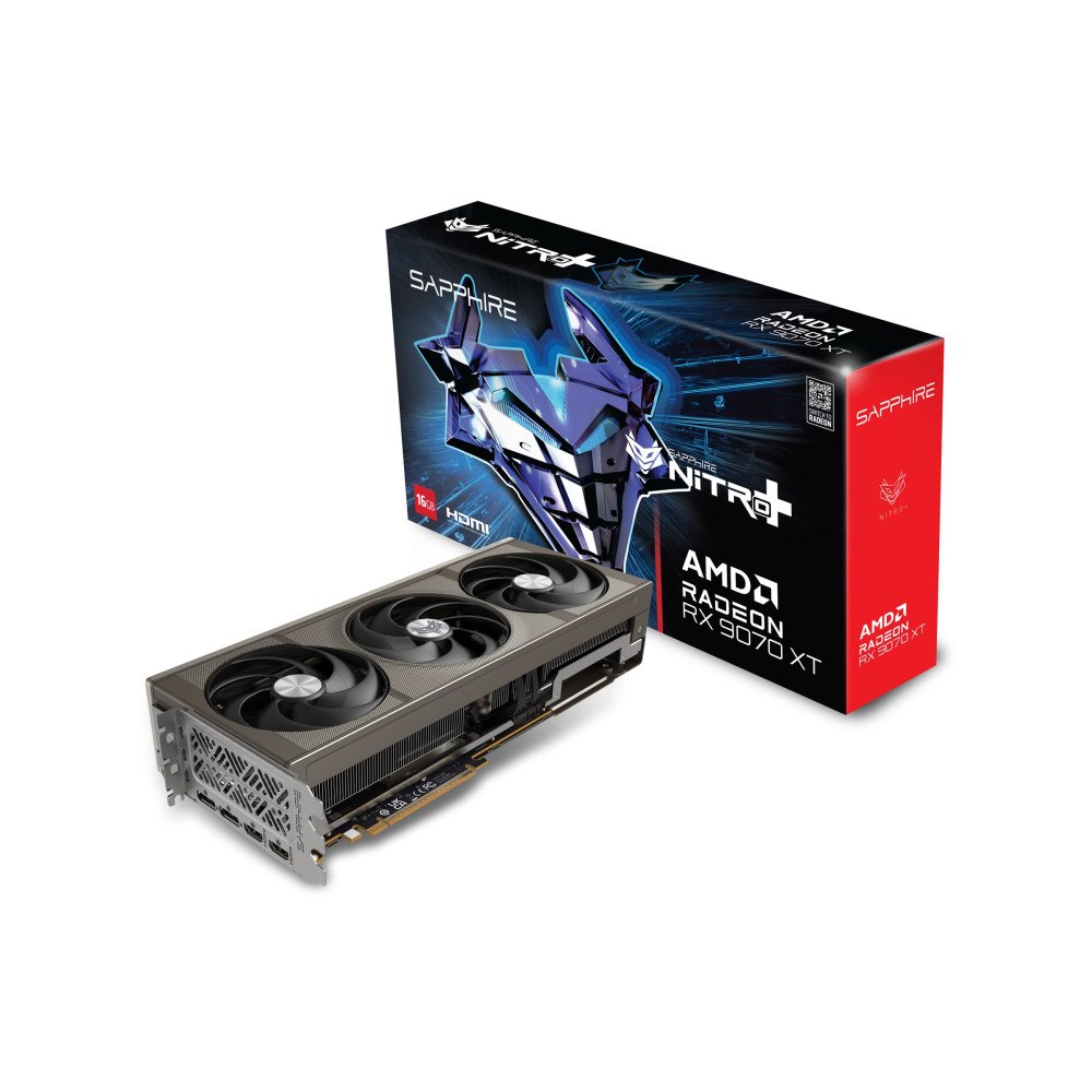 Sapphire Technology Sapphire NITRO+ RX 9070 XT - grafikkort - Radeon RX 9070 XT - 16 GB