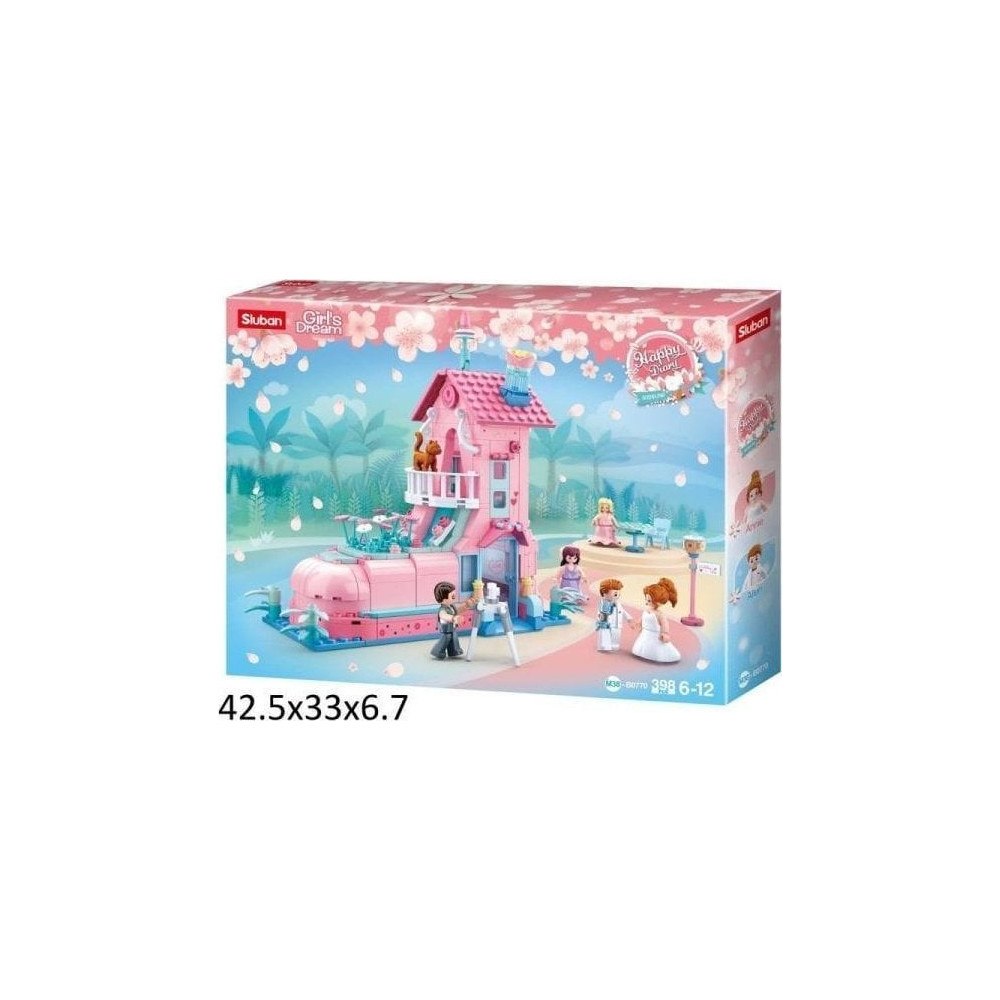 Gazelo Gazelo Blocks Sluban Girl House of the Bride and Groom 398el...