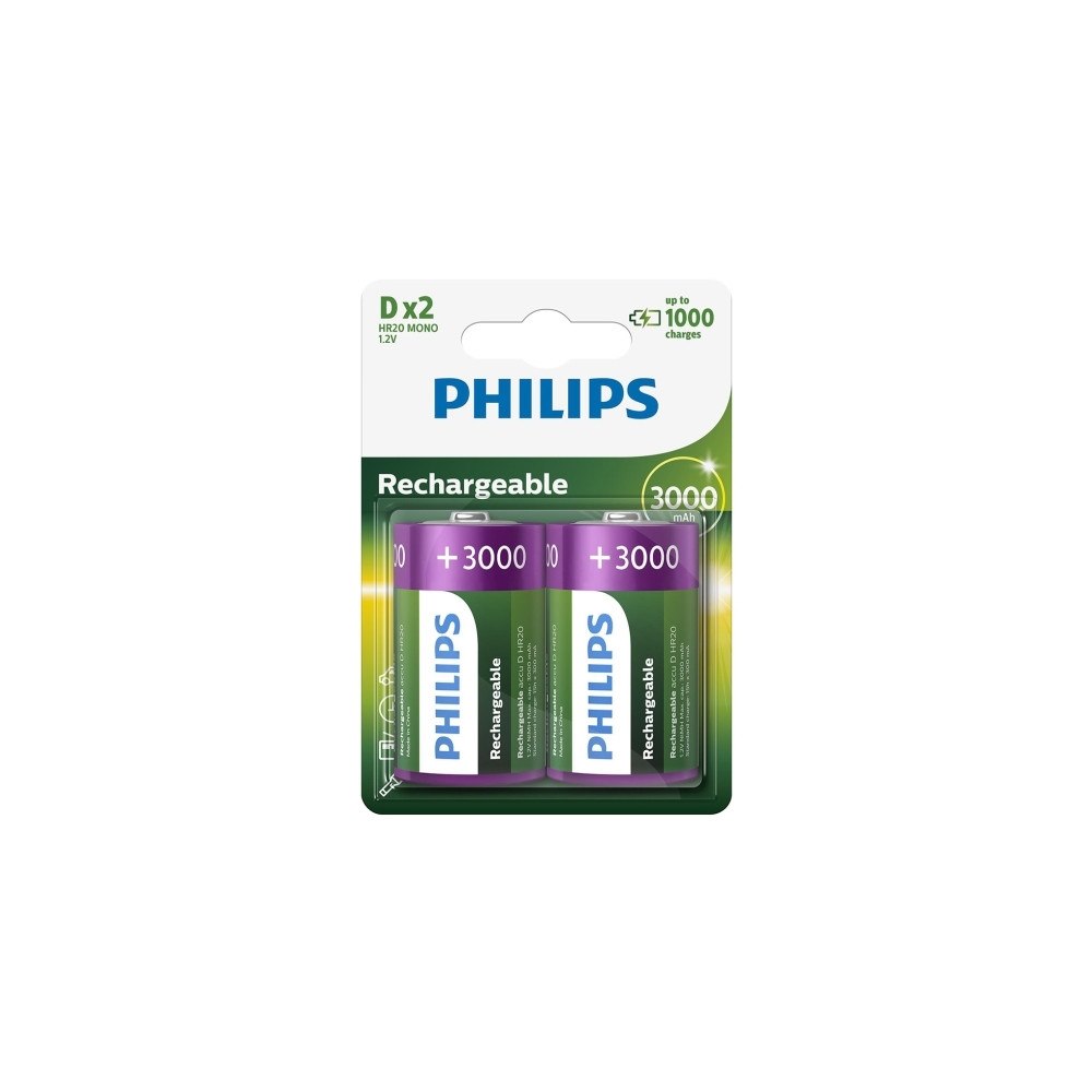 Philips Philips R20B2A300 batteri - 2 x D - NiMH