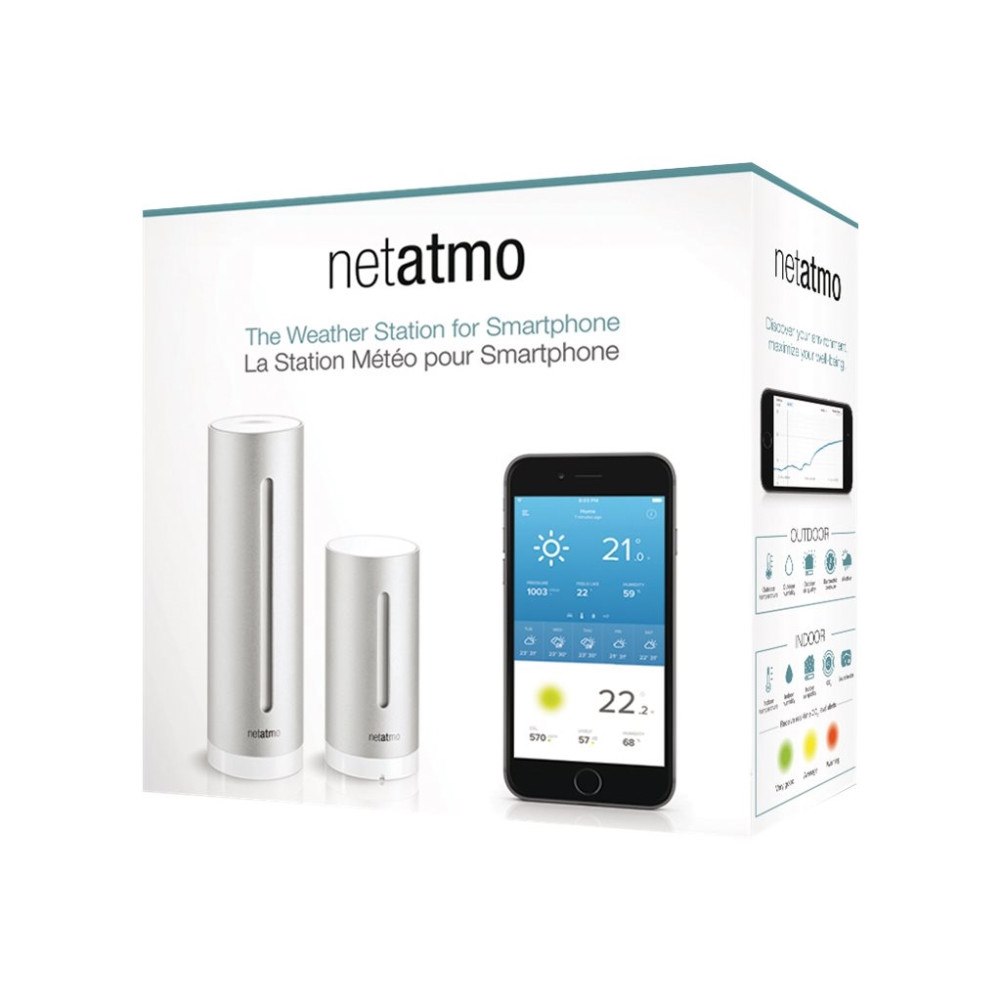 Netatmo Netatmo NWS01-EC, Gjuten aluminium, Inomhusbarometer, Inomhu...