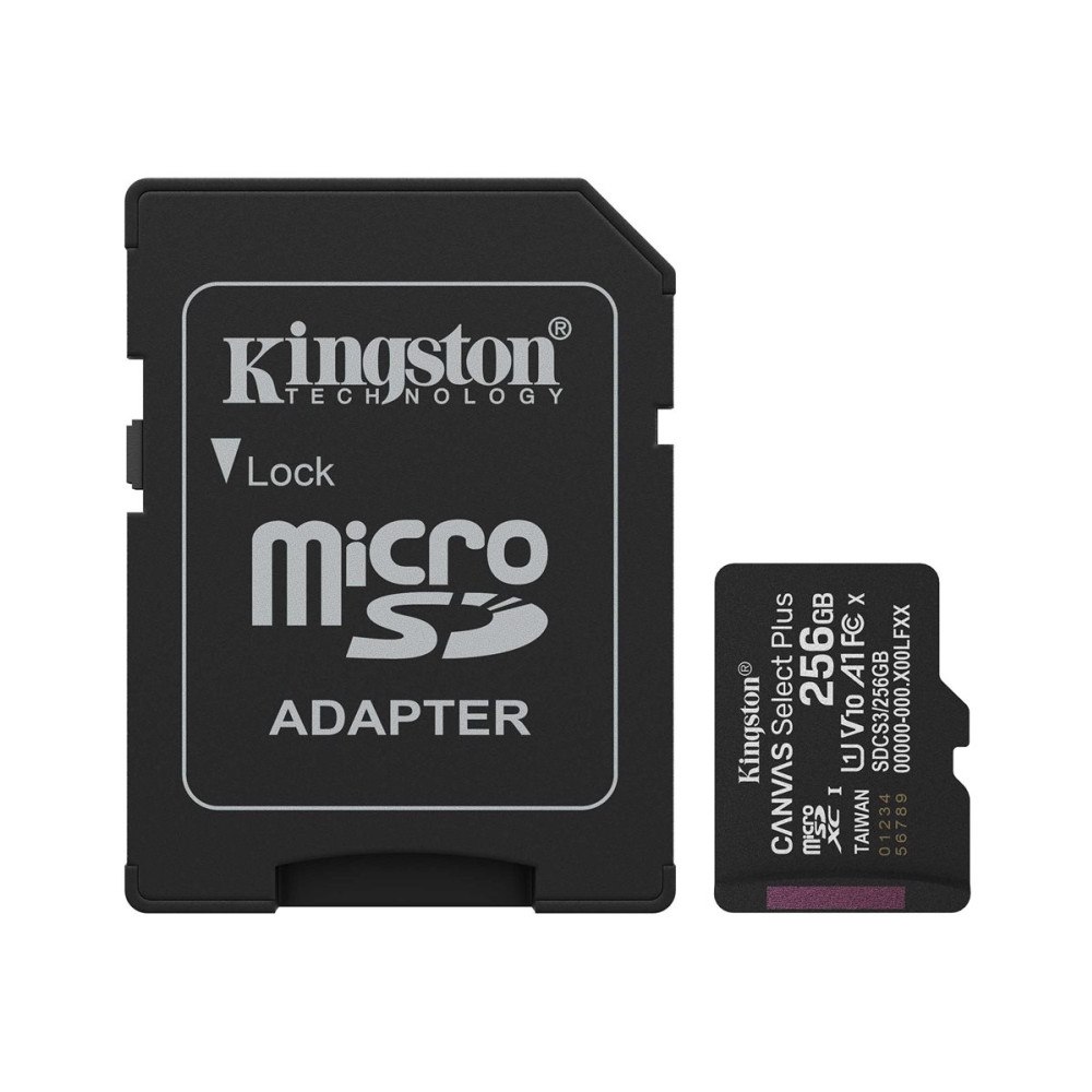 Kingston Technology Kingston Canvas Select Plus - flash-minneskort - 256 GB - mikroSDXC UHS-I